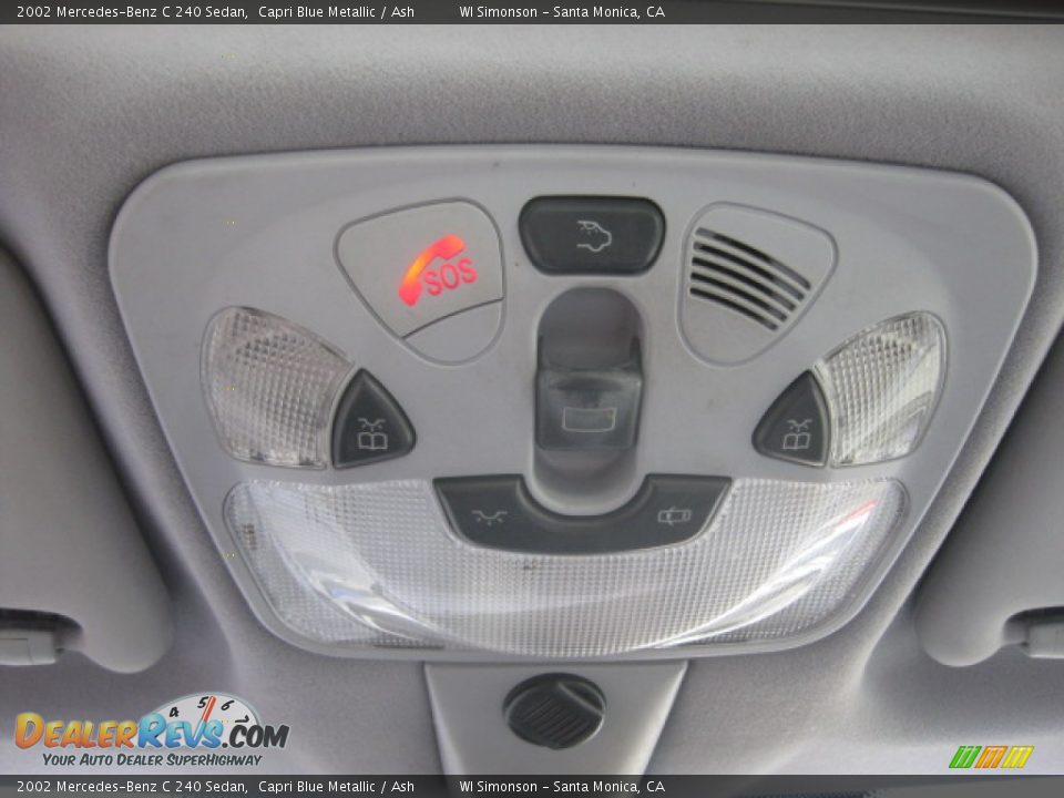 2002 Mercedes-Benz C 240 Sedan Capri Blue Metallic / Ash Photo #15
