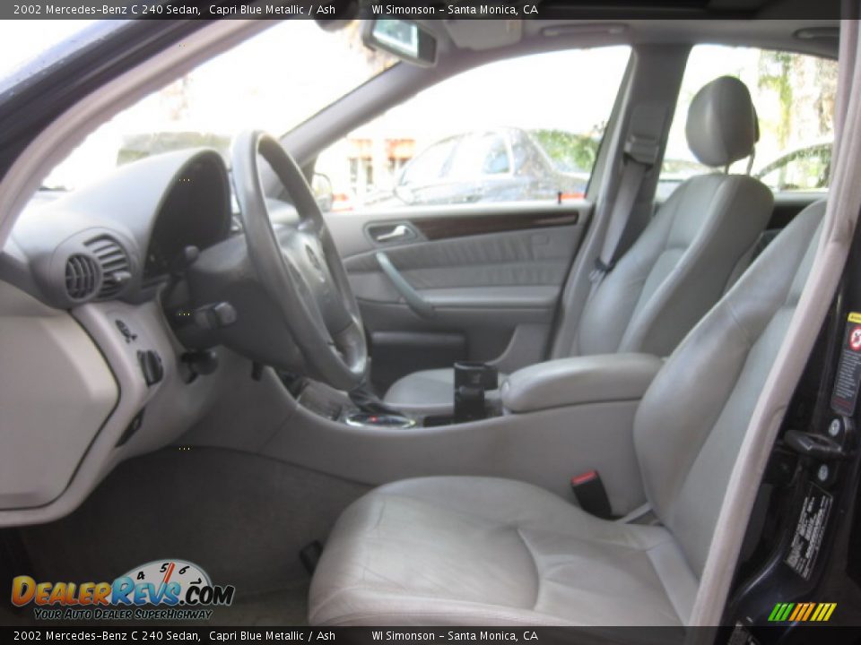 2002 Mercedes-Benz C 240 Sedan Capri Blue Metallic / Ash Photo #16
