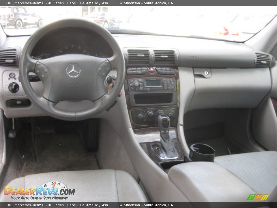 2002 Mercedes-Benz C 240 Sedan Capri Blue Metallic / Ash Photo #19