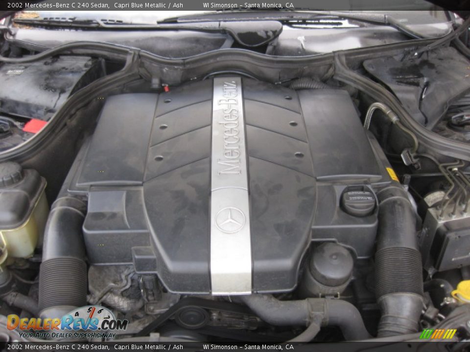 2002 Mercedes-Benz C 240 Sedan Capri Blue Metallic / Ash Photo #21