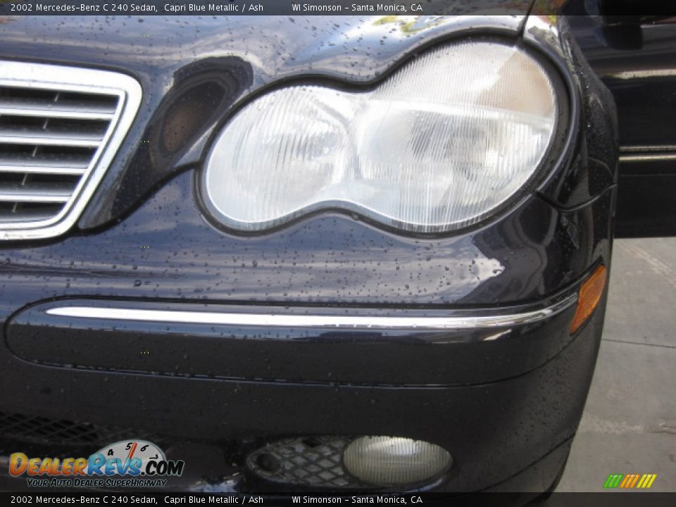 2002 Mercedes-Benz C 240 Sedan Capri Blue Metallic / Ash Photo #22