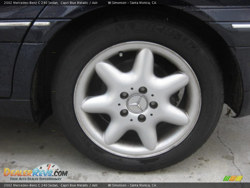 2002 Mercedes-Benz C 240 Sedan Capri Blue Metallic / Ash Photo #23