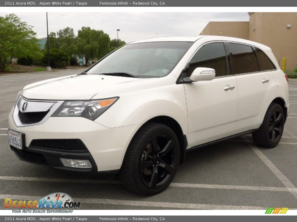 2011 Acura MDX Aspen White Pearl / Taupe Photo #2