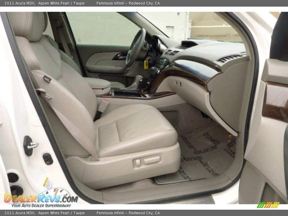 2011 Acura MDX Aspen White Pearl / Taupe Photo #10