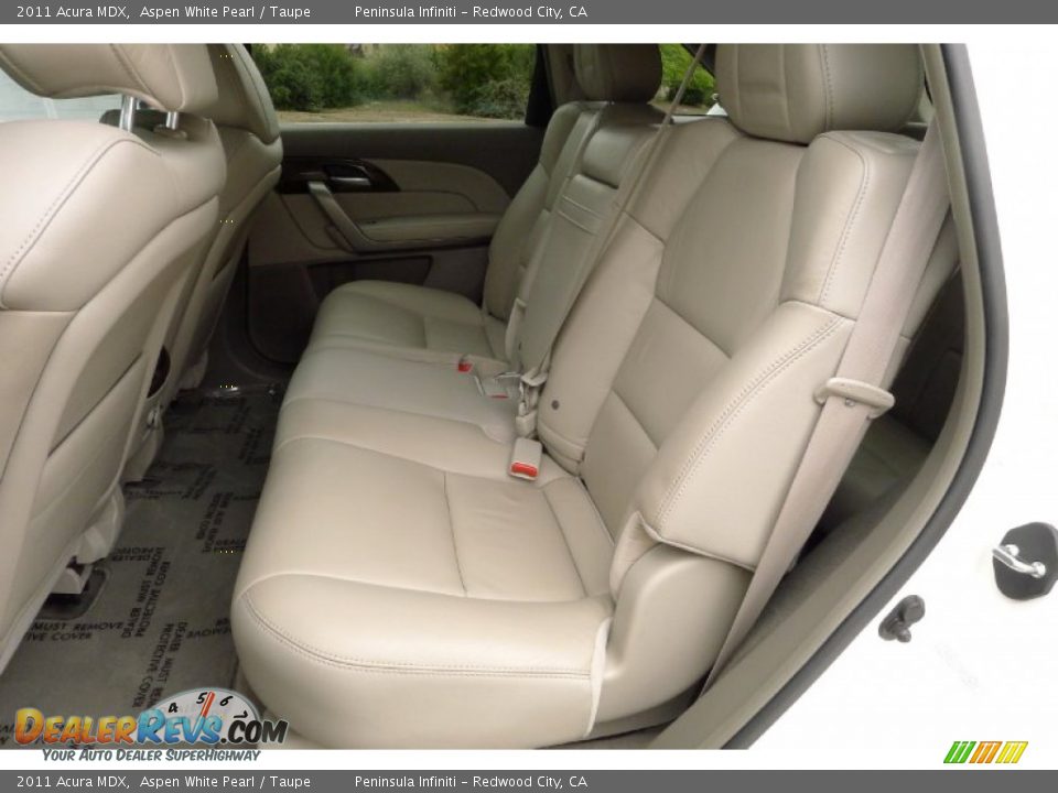2011 Acura MDX Aspen White Pearl / Taupe Photo #13