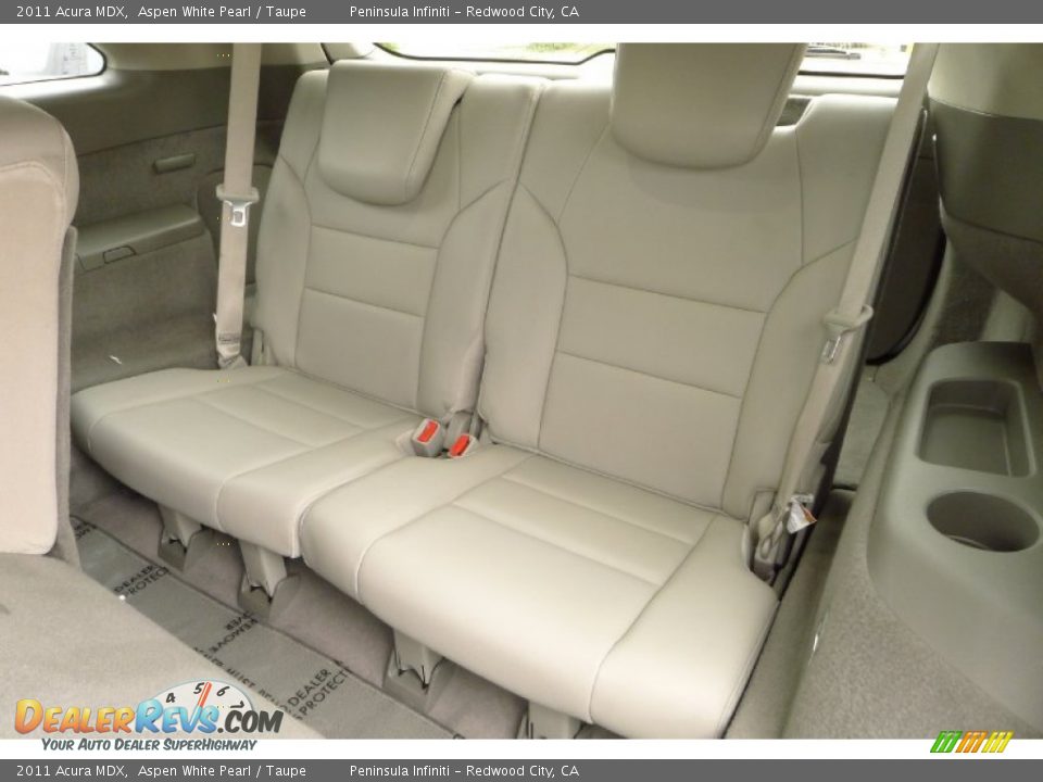 2011 Acura MDX Aspen White Pearl / Taupe Photo #14