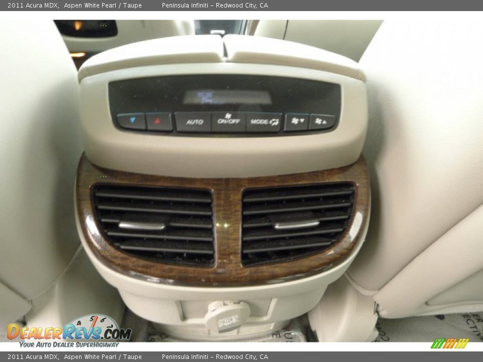 2011 Acura MDX Aspen White Pearl / Taupe Photo #15