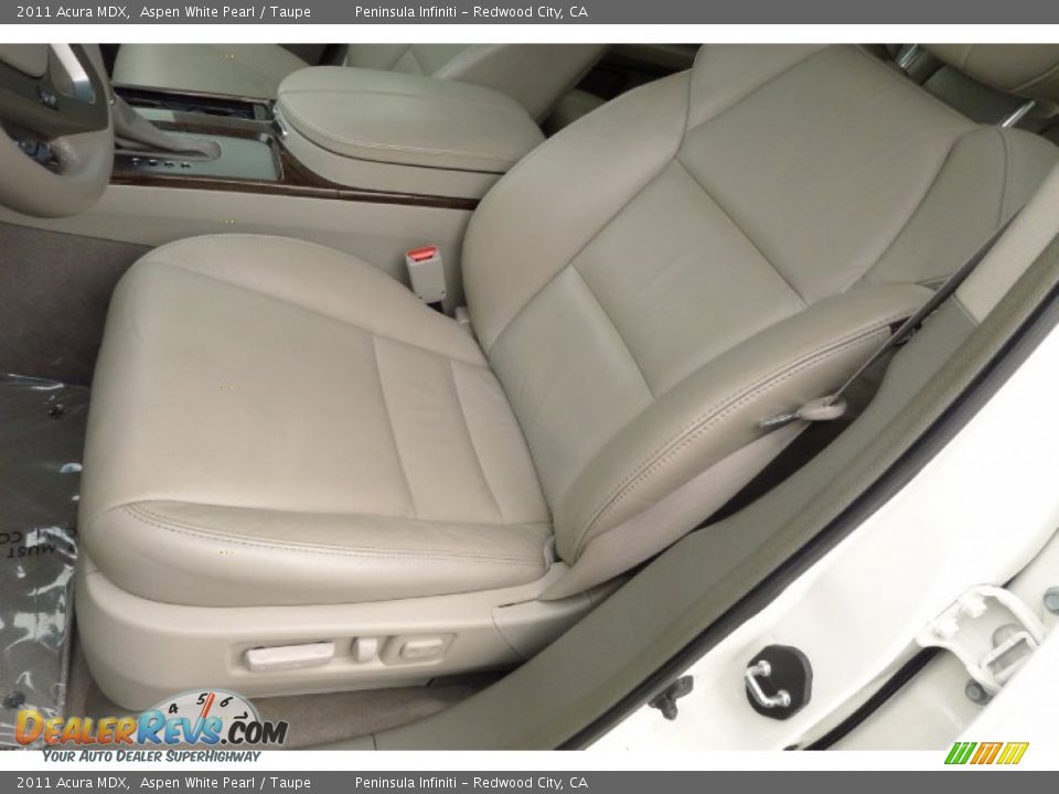 2011 Acura MDX Aspen White Pearl / Taupe Photo #16