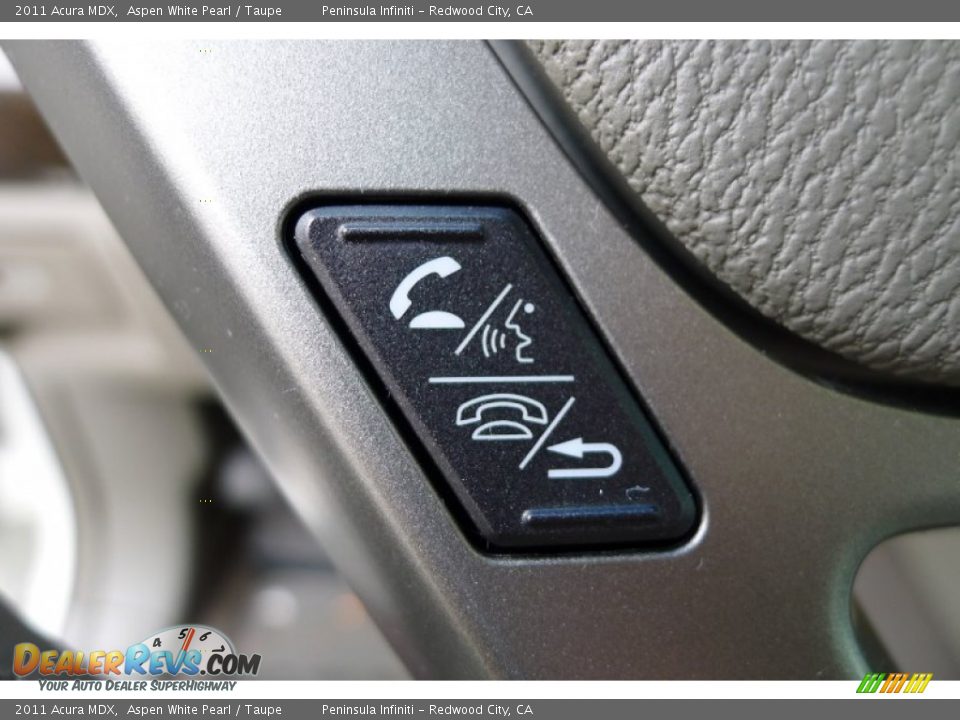 2011 Acura MDX Aspen White Pearl / Taupe Photo #18