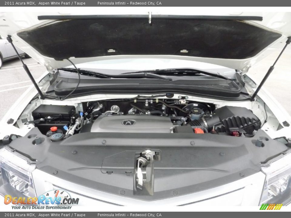 2011 Acura MDX Aspen White Pearl / Taupe Photo #19
