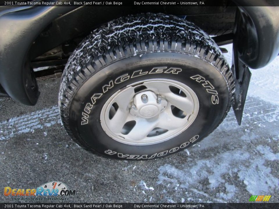 2001 Toyota Tacoma Regular Cab 4x4 Black Sand Pearl / Oak Beige Photo #3