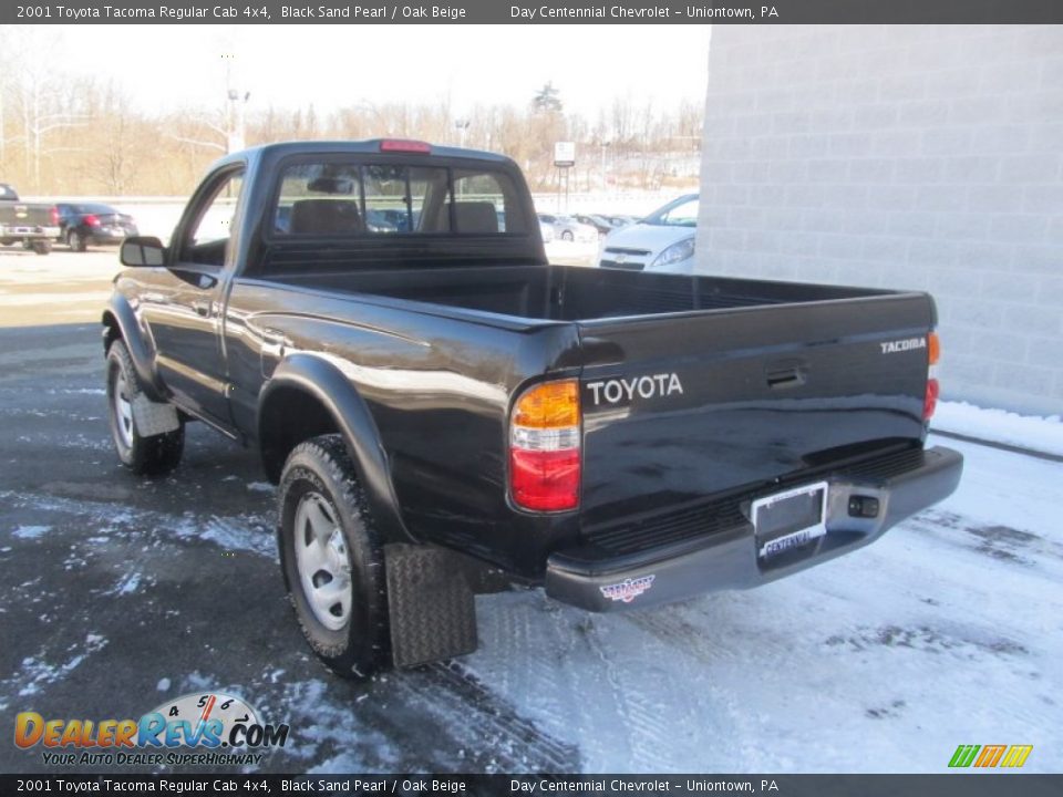 2001 Toyota Tacoma Regular Cab 4x4 Black Sand Pearl / Oak Beige Photo #4