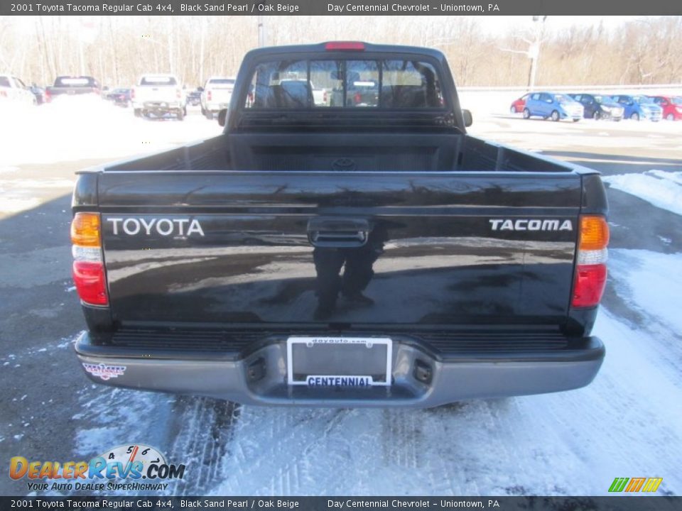 2001 Toyota Tacoma Regular Cab 4x4 Black Sand Pearl / Oak Beige Photo #5