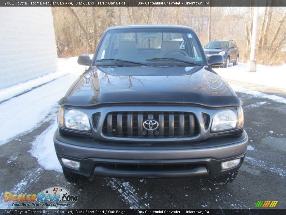 2001 Toyota Tacoma Regular Cab 4x4 Black Sand Pearl / Oak Beige Photo #9