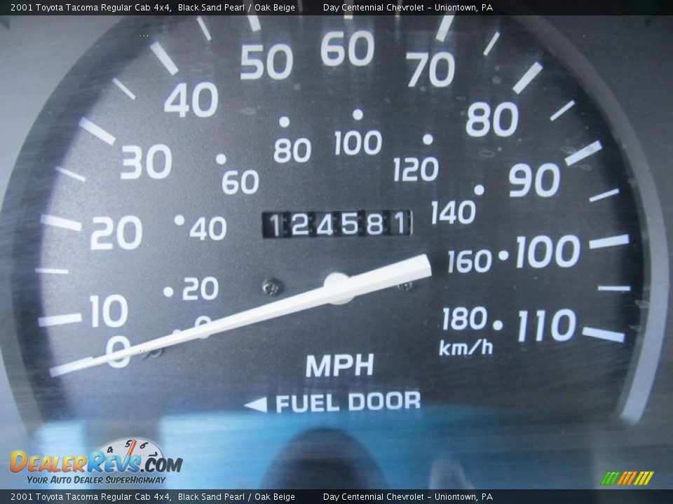 2001 Toyota Tacoma Regular Cab 4x4 Black Sand Pearl / Oak Beige Photo #20