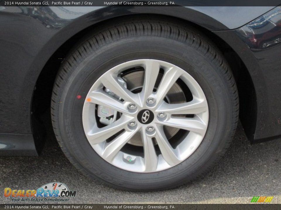 2014 Hyundai Sonata GLS Pacific Blue Pearl / Gray Photo #3