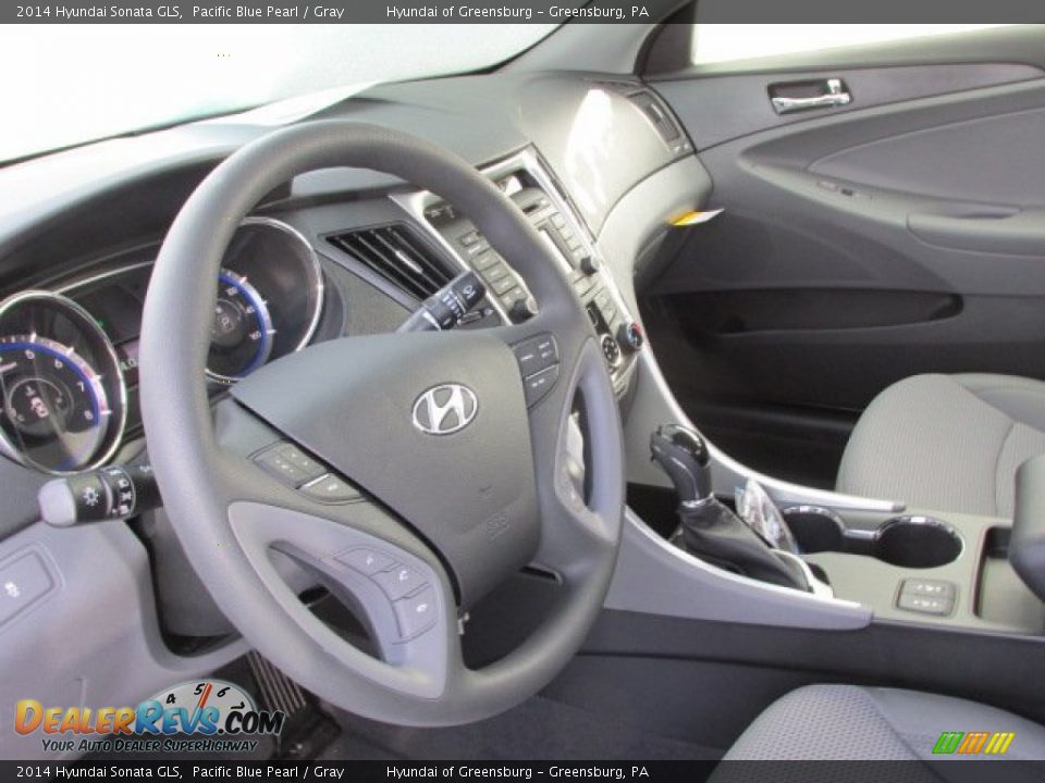 2014 Hyundai Sonata GLS Pacific Blue Pearl / Gray Photo #9