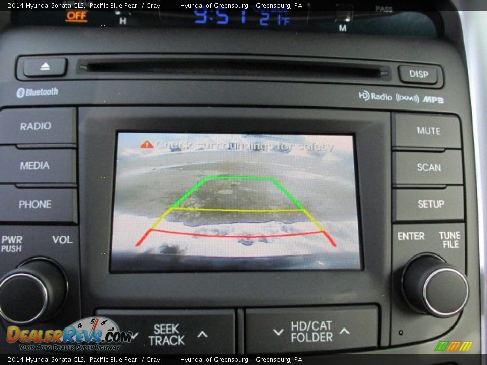 2014 Hyundai Sonata GLS Pacific Blue Pearl / Gray Photo #13