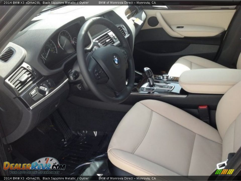 2014 BMW X3 xDrive28i Black Sapphire Metallic / Oyster Photo #6