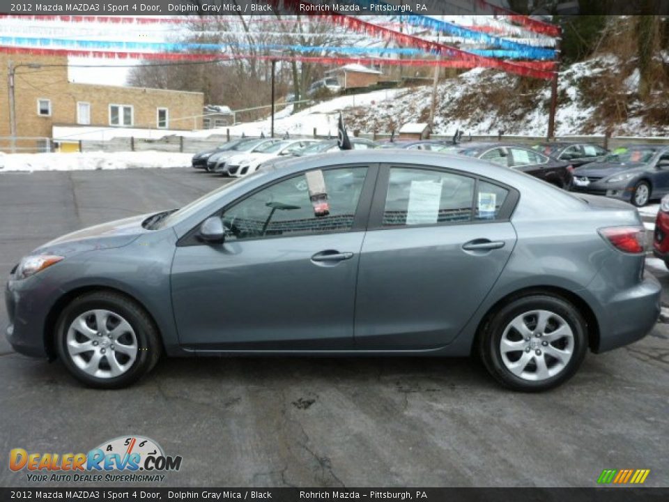 2012 Mazda MAZDA3 i Sport 4 Door Dolphin Gray Mica / Black Photo #2