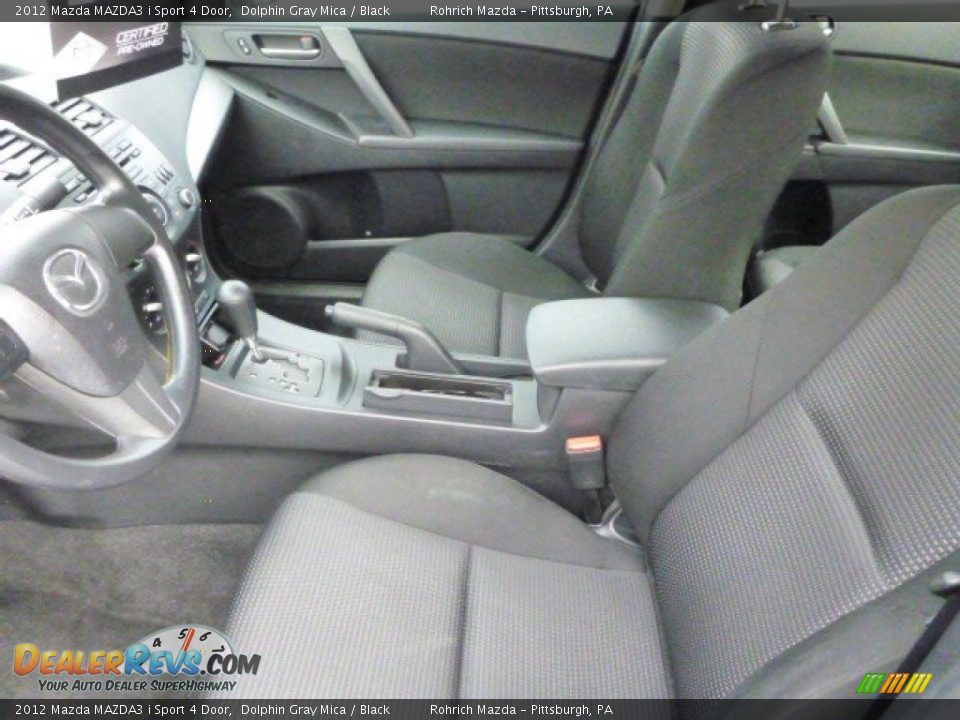 2012 Mazda MAZDA3 i Sport 4 Door Dolphin Gray Mica / Black Photo #4