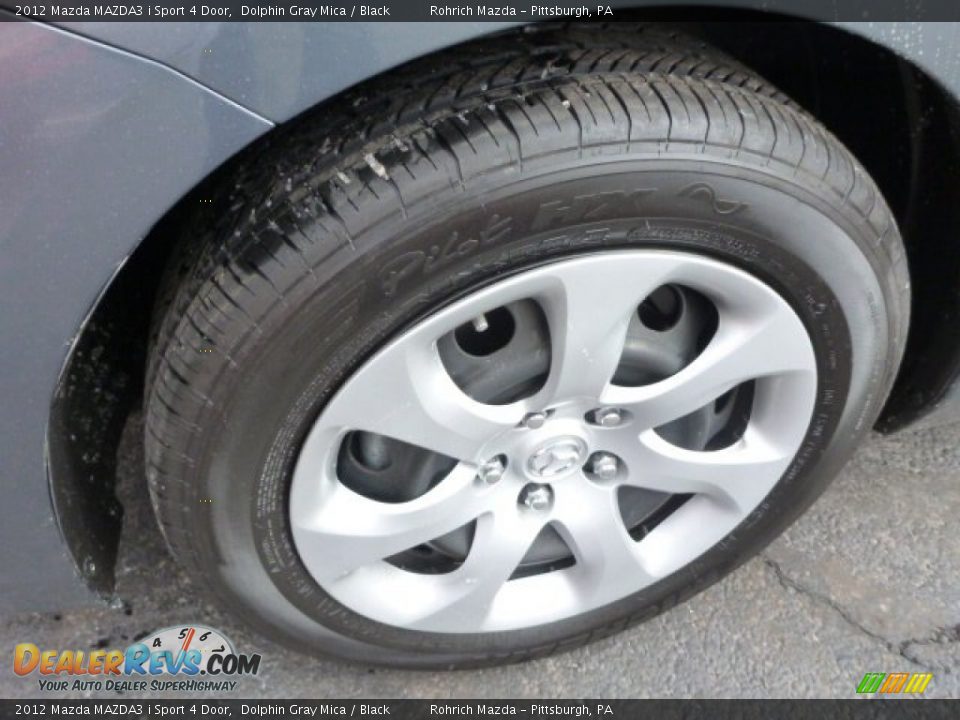 2012 Mazda MAZDA3 i Sport 4 Door Dolphin Gray Mica / Black Photo #8