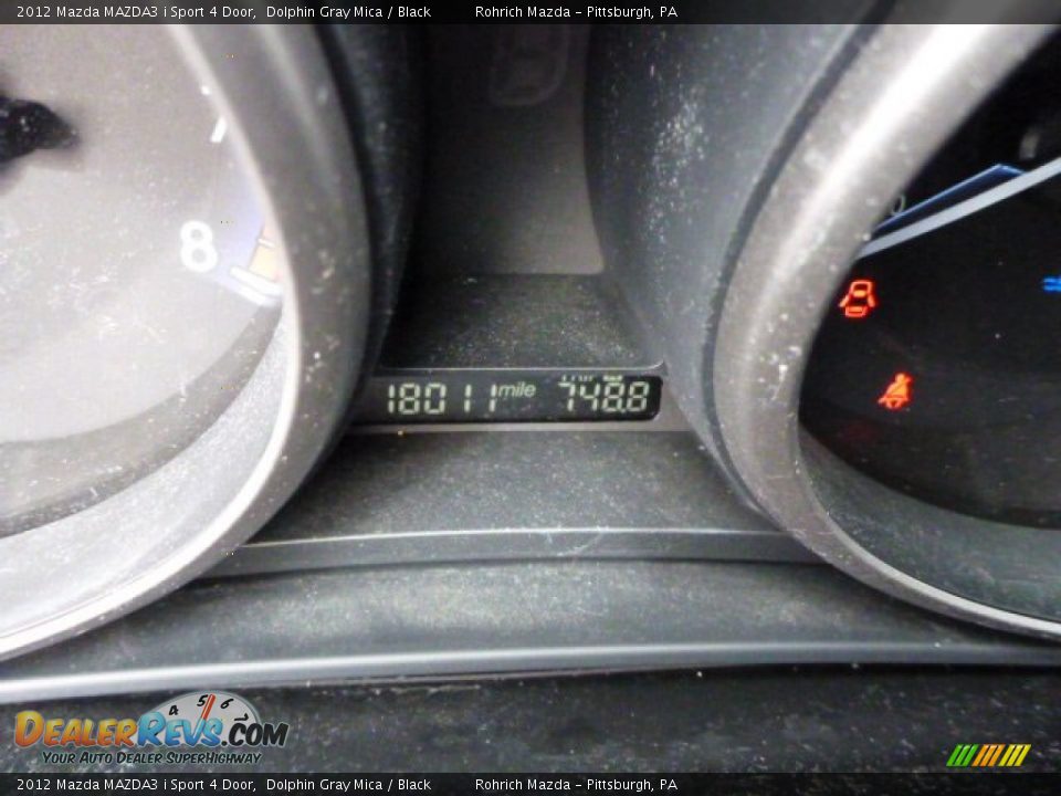 2012 Mazda MAZDA3 i Sport 4 Door Dolphin Gray Mica / Black Photo #9