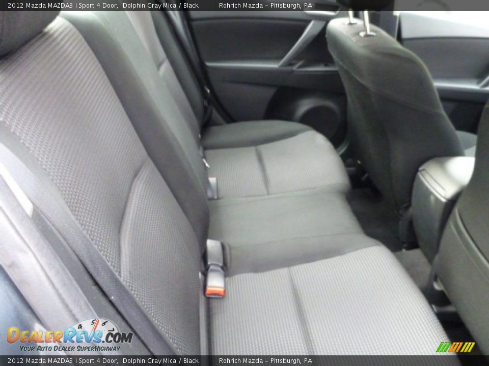 2012 Mazda MAZDA3 i Sport 4 Door Dolphin Gray Mica / Black Photo #14