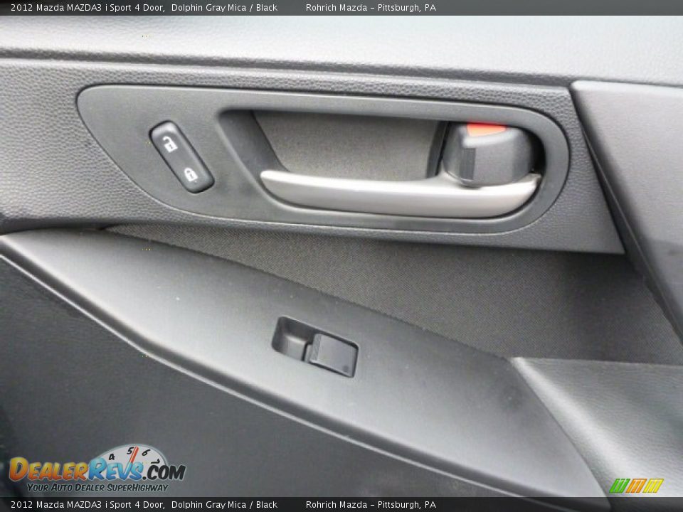 2012 Mazda MAZDA3 i Sport 4 Door Dolphin Gray Mica / Black Photo #15