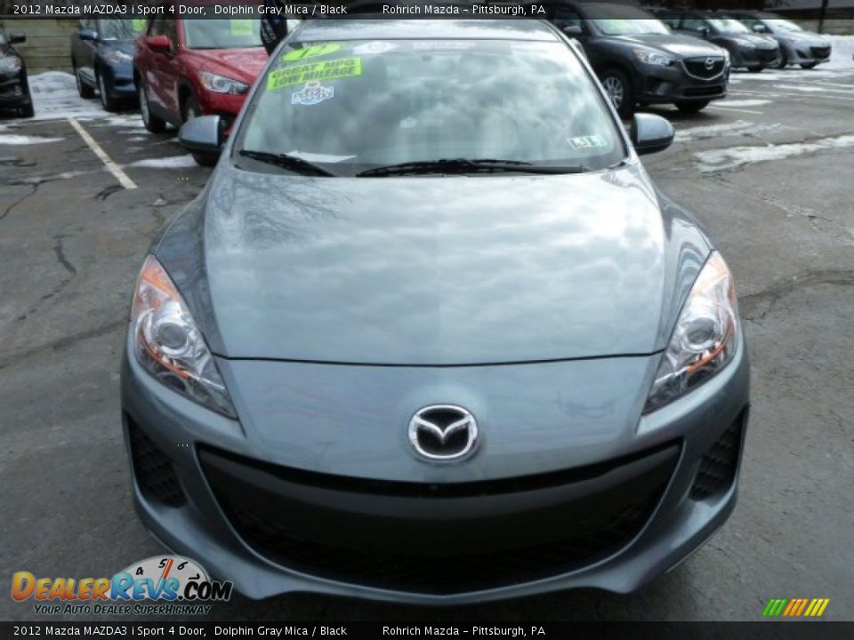 2012 Mazda MAZDA3 i Sport 4 Door Dolphin Gray Mica / Black Photo #17