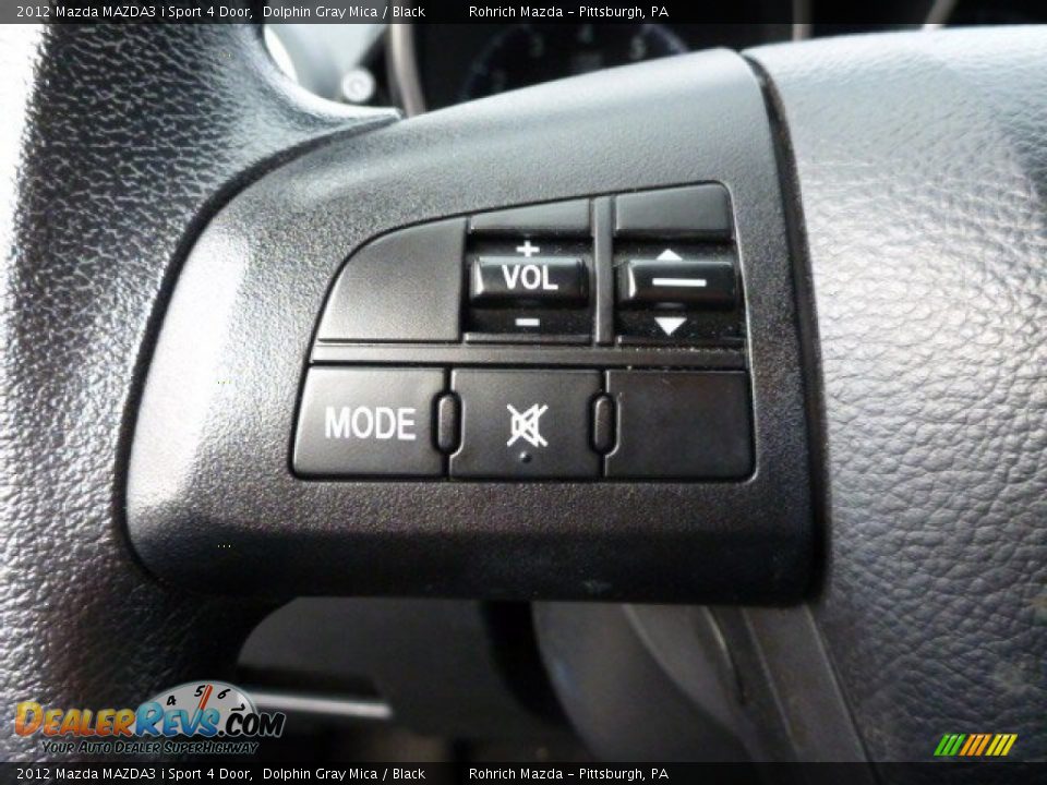 2012 Mazda MAZDA3 i Sport 4 Door Dolphin Gray Mica / Black Photo #19