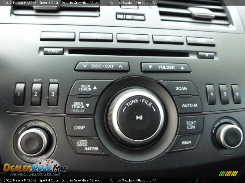 2012 Mazda MAZDA3 i Sport 4 Door Dolphin Gray Mica / Black Photo #23