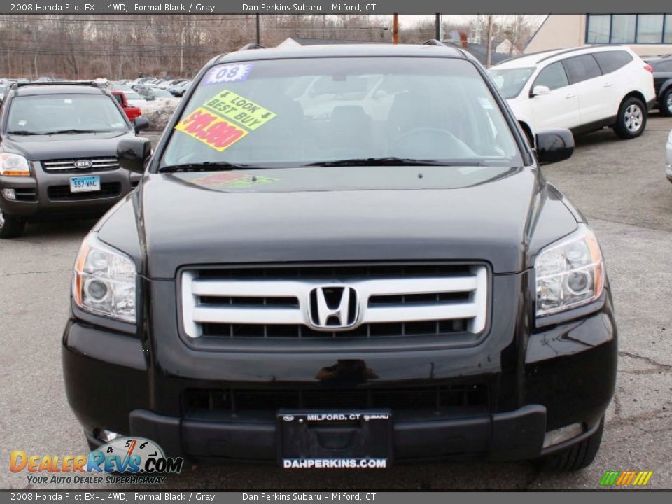 2008 Honda Pilot EX-L 4WD Formal Black / Gray Photo #3