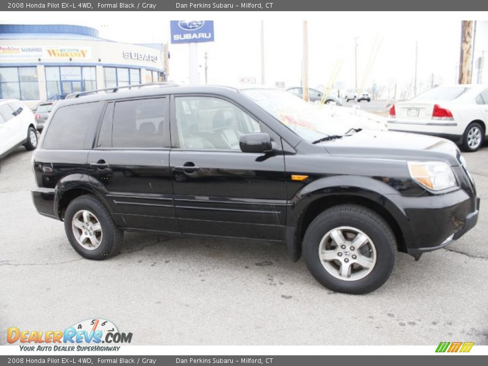 2008 Honda Pilot EX-L 4WD Formal Black / Gray Photo #4