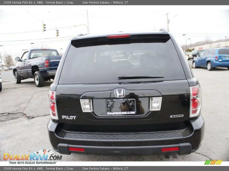 2008 Honda Pilot EX-L 4WD Formal Black / Gray Photo #7