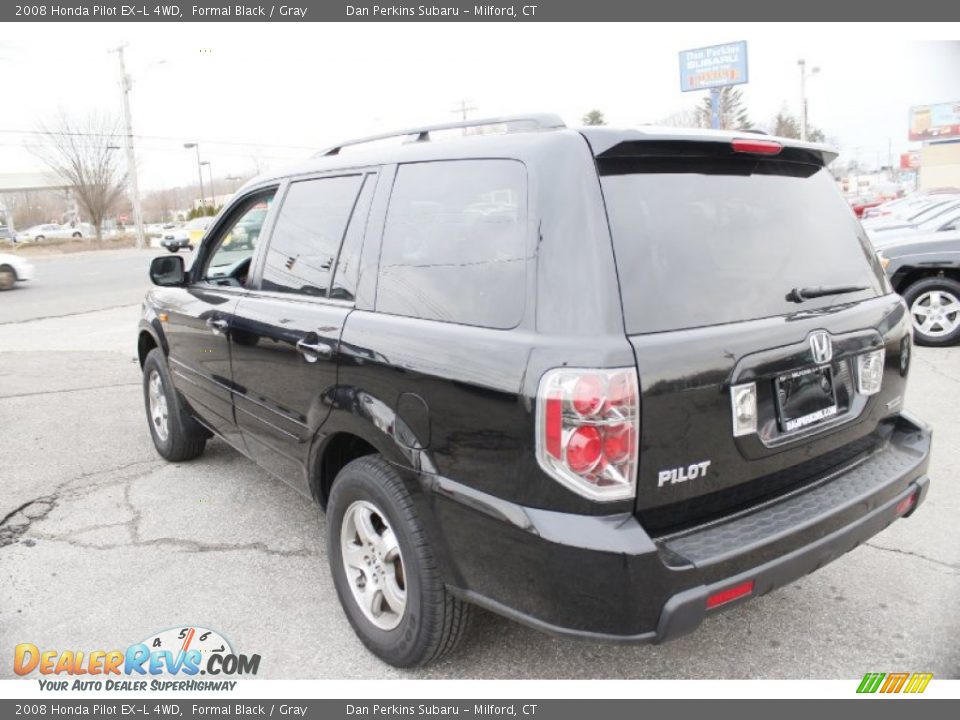 2008 Honda Pilot EX-L 4WD Formal Black / Gray Photo #10
