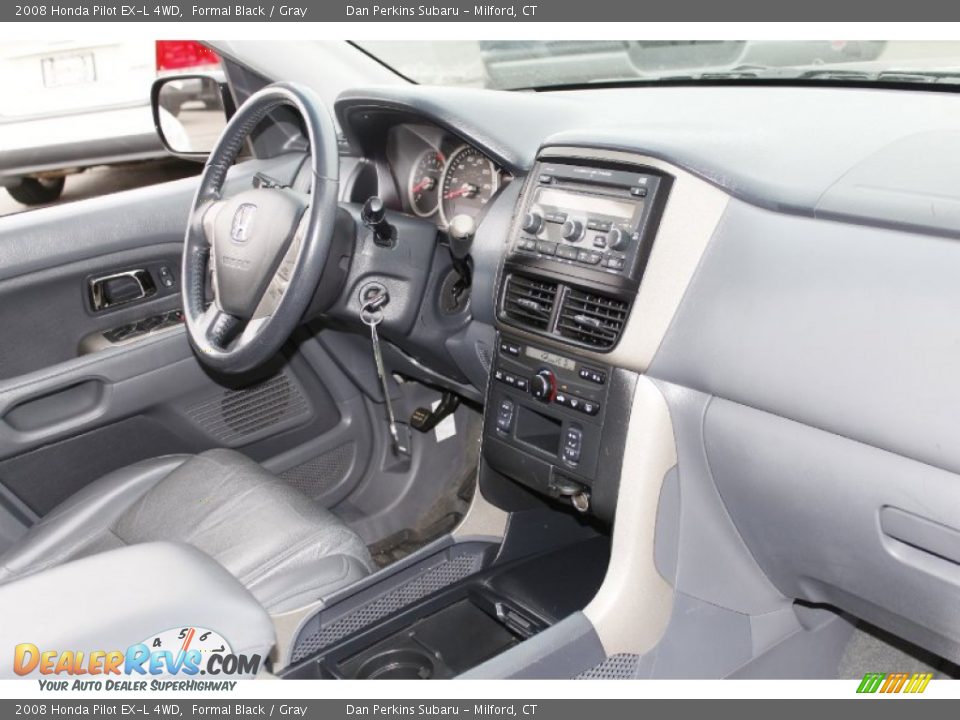 2008 Honda Pilot EX-L 4WD Formal Black / Gray Photo #13