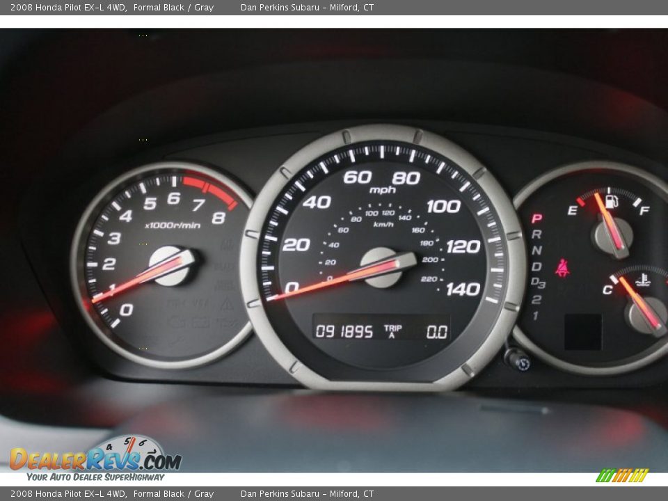 2008 Honda Pilot EX-L 4WD Formal Black / Gray Photo #14