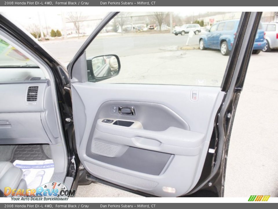 2008 Honda Pilot EX-L 4WD Formal Black / Gray Photo #16