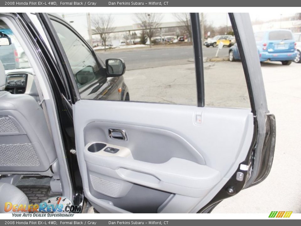 2008 Honda Pilot EX-L 4WD Formal Black / Gray Photo #17