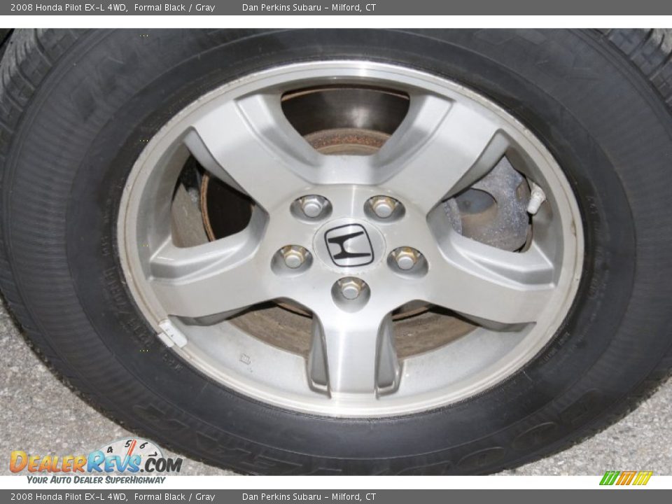 2008 Honda Pilot EX-L 4WD Formal Black / Gray Photo #23
