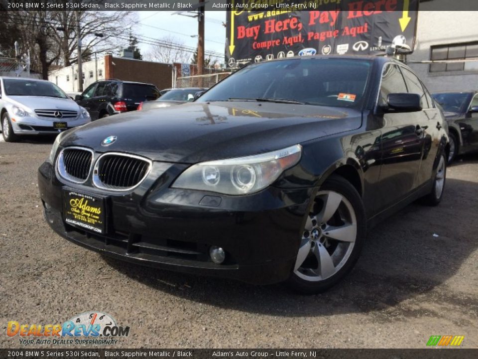 2004 BMW 5 Series 530i Sedan Black Sapphire Metallic / Black Photo #1