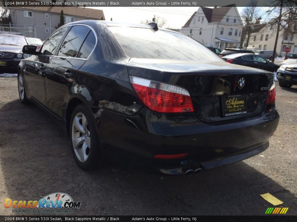 2004 BMW 5 Series 530i Sedan Black Sapphire Metallic / Black Photo #4
