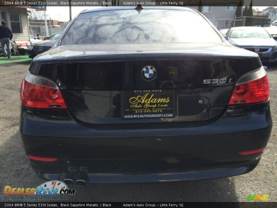 2004 BMW 5 Series 530i Sedan Black Sapphire Metallic / Black Photo #6