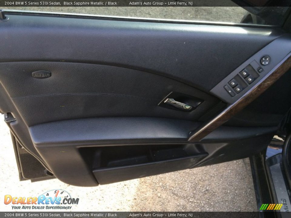 2004 BMW 5 Series 530i Sedan Black Sapphire Metallic / Black Photo #7