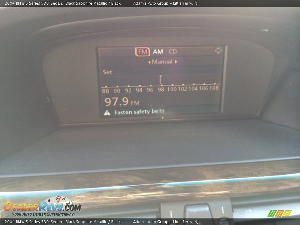 2004 BMW 5 Series 530i Sedan Black Sapphire Metallic / Black Photo #13