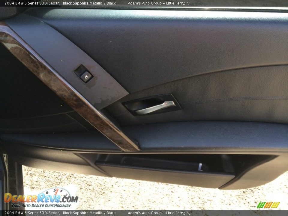 2004 BMW 5 Series 530i Sedan Black Sapphire Metallic / Black Photo #16