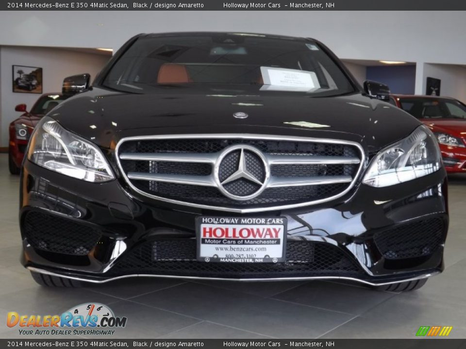 2014 Mercedes-Benz E 350 4Matic Sedan Black / designo Amaretto Photo #2