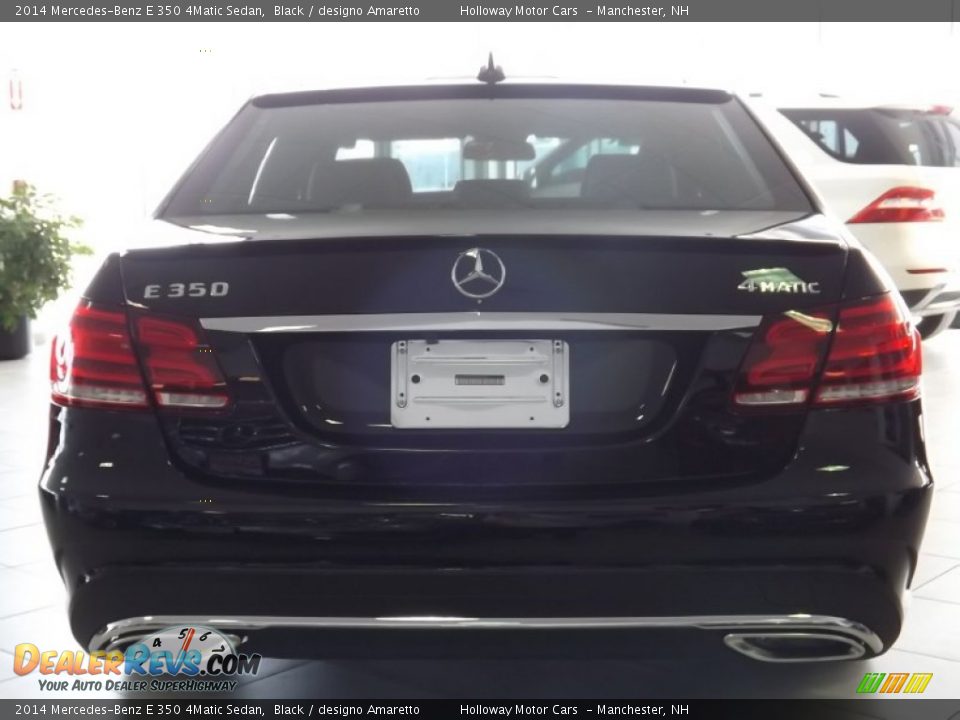 2014 Mercedes-Benz E 350 4Matic Sedan Black / designo Amaretto Photo #4