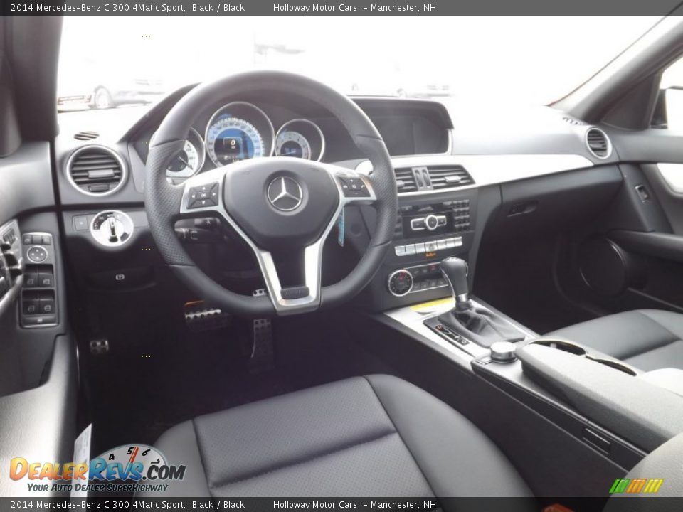 2014 Mercedes-Benz C 300 4Matic Sport Black / Black Photo #7
